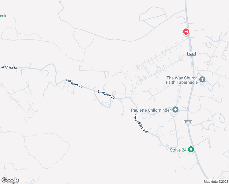 map of restaurants, bars, coffee shops, grocery stores, and more near 312 Lakepark Drive in Lakehills