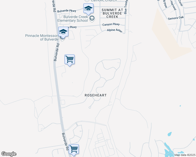 map of restaurants, bars, coffee shops, grocery stores, and more near 110 Roseheart in San Antonio