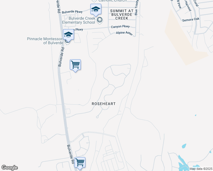 map of restaurants, bars, coffee shops, grocery stores, and more near 110 Roseheart in San Antonio