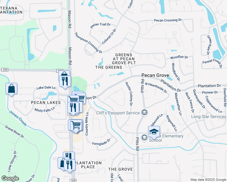 map of restaurants, bars, coffee shops, grocery stores, and more near 2030 Richmond Drive in Richmond