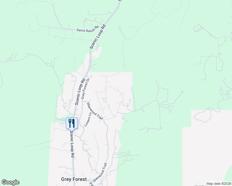 map of restaurants, bars, coffee shops, grocery stores, and more near 9610 Requa Road in Helotes