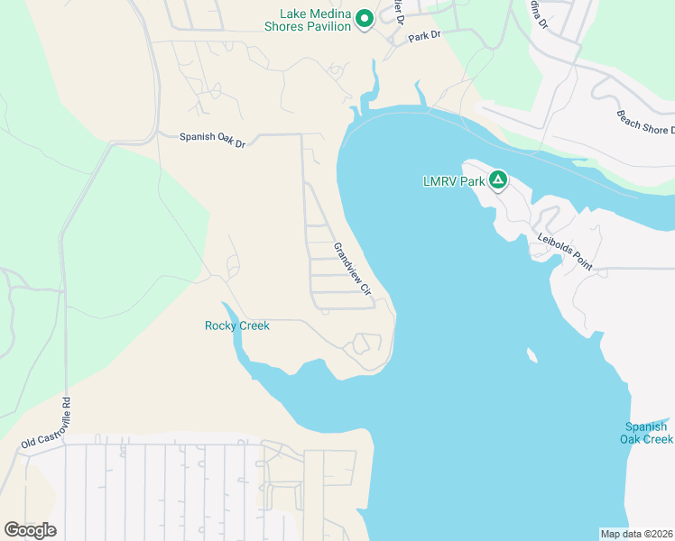 map of restaurants, bars, coffee shops, grocery stores, and more near 145 Liebold Drive in Bandera