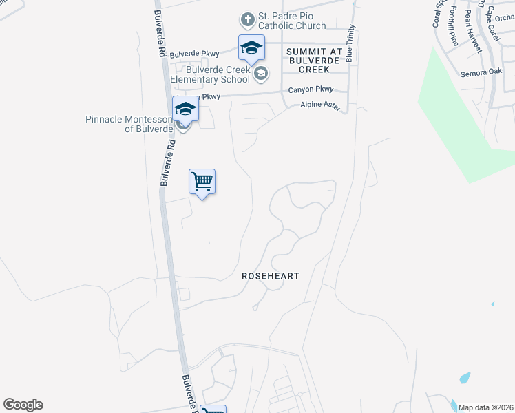 map of restaurants, bars, coffee shops, grocery stores, and more near 119 Roseheart in San Antonio