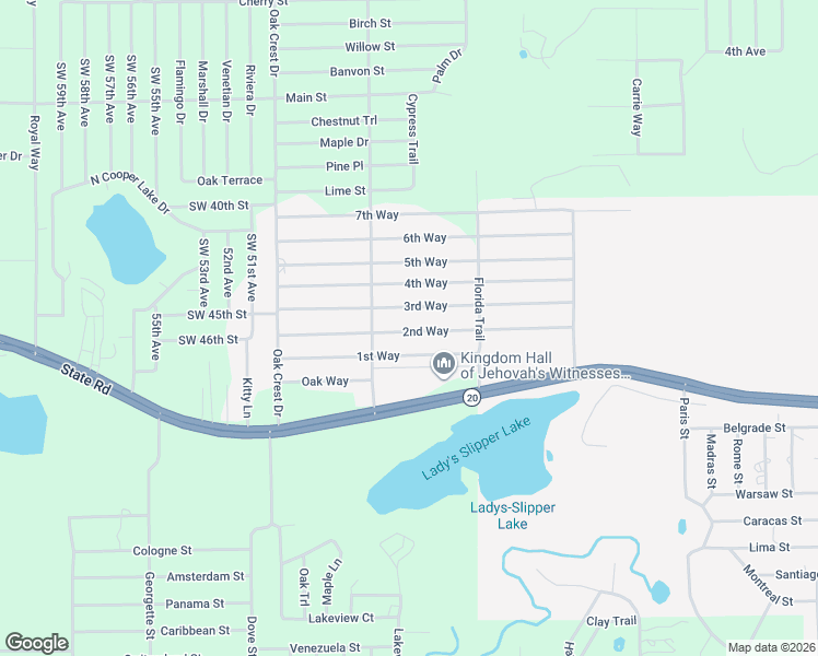 map of restaurants, bars, coffee shops, grocery stores, and more near 240 2nd Way in Interlachen