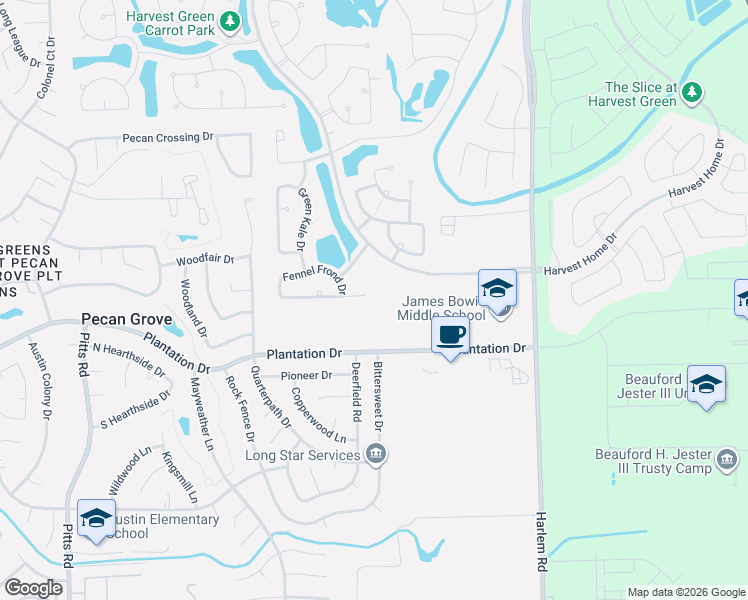map of restaurants, bars, coffee shops, grocery stores, and more near 907 Vidalia Onion Drive in Richmond