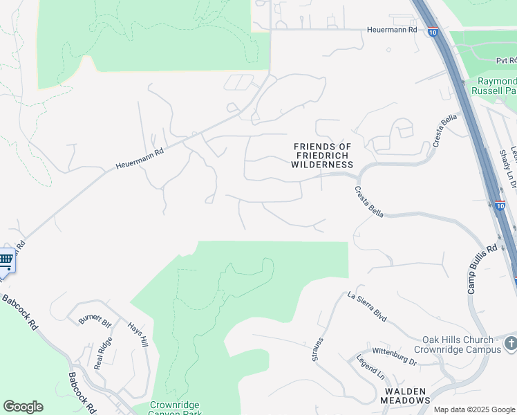 map of restaurants, bars, coffee shops, grocery stores, and more near 7242 Bella Rose in San Antonio
