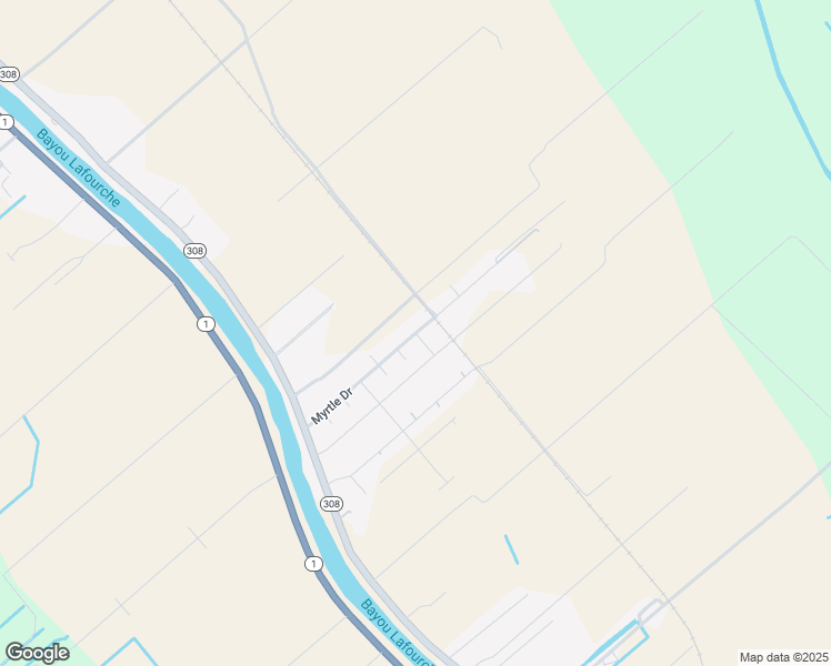 map of restaurants, bars, coffee shops, grocery stores, and more near 114 Orga Street in Lafourche Parish