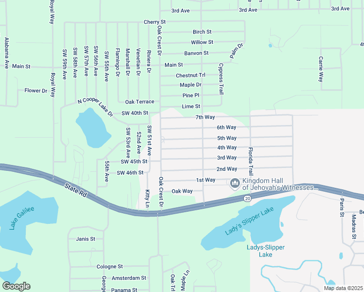 map of restaurants, bars, coffee shops, grocery stores, and more near 322 4th Way in Interlachen