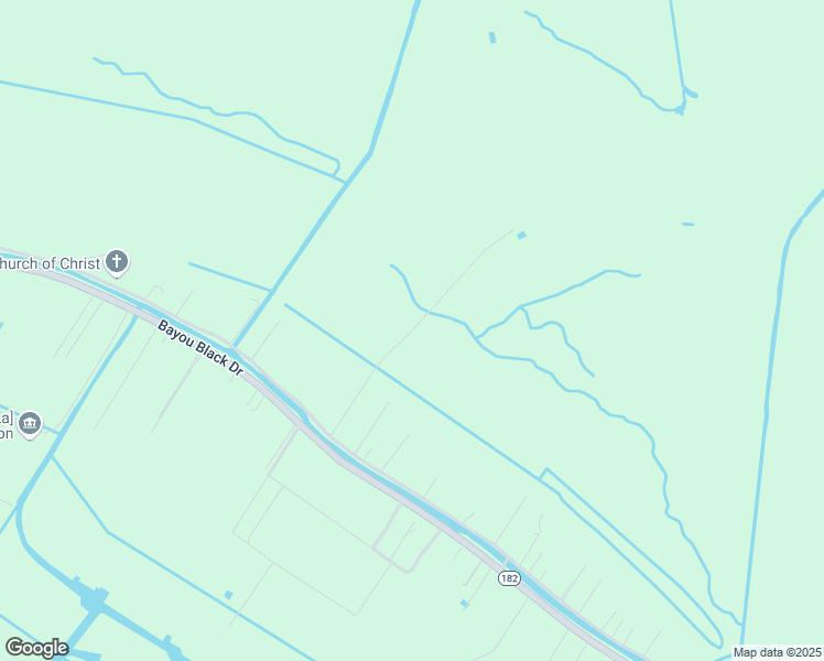 map of restaurants, bars, coffee shops, grocery stores, and more near Diana Street in Terrebonne Parish