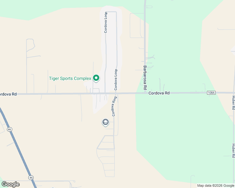 map of restaurants, bars, coffee shops, grocery stores, and more near 2625 Cordova Road in Seguin