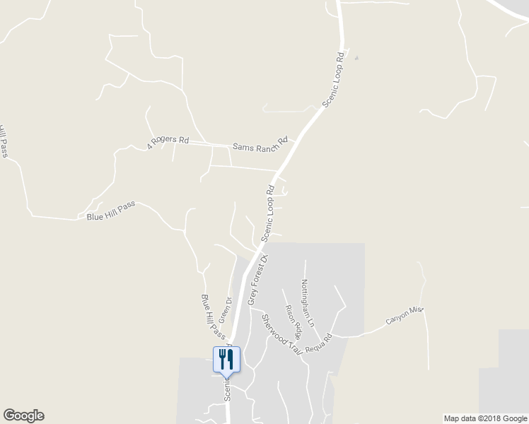 map of restaurants, bars, coffee shops, grocery stores, and more near 20049 Scenic Loop Road in Helotes