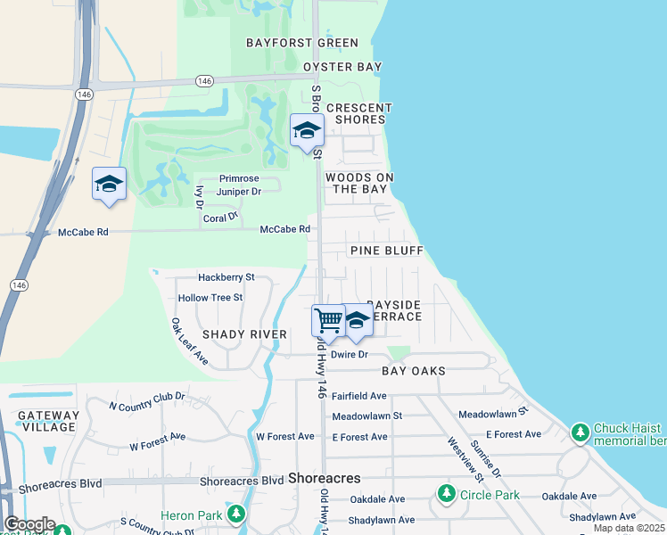 map of restaurants, bars, coffee shops, grocery stores, and more near 3003 South Broadway Street in La Porte