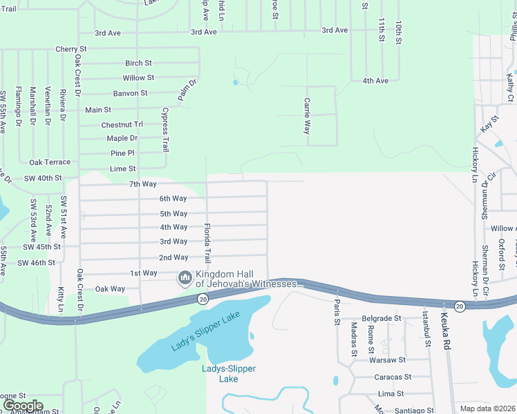map of restaurants, bars, coffee shops, grocery stores, and more near in Interlachen