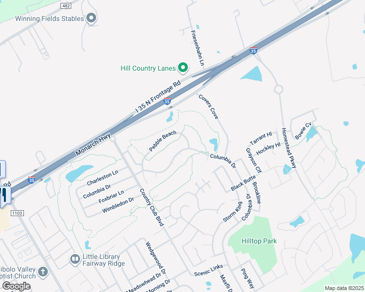 map of restaurants, bars, coffee shops, grocery stores, and more near 3779 Columbia Drive in Cibolo