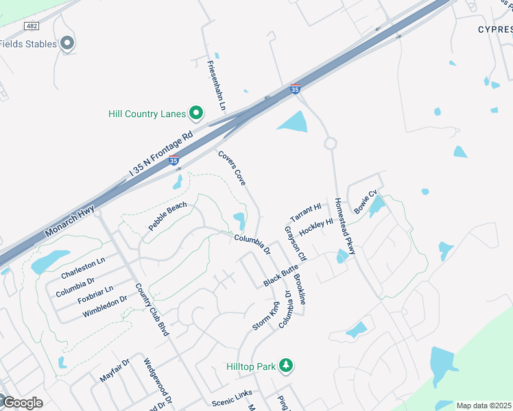 map of restaurants, bars, coffee shops, grocery stores, and more near 6081 Covers Cove in New Braunfels