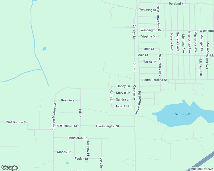 map of restaurants, bars, coffee shops, grocery stores, and more near 347 Chesser Monroe Road in Hawthorne