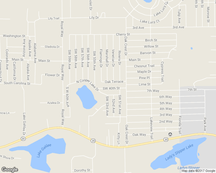 map of restaurants, bars, coffee shops, grocery stores, and more near 120 Southwest 40th Street in Interlachen