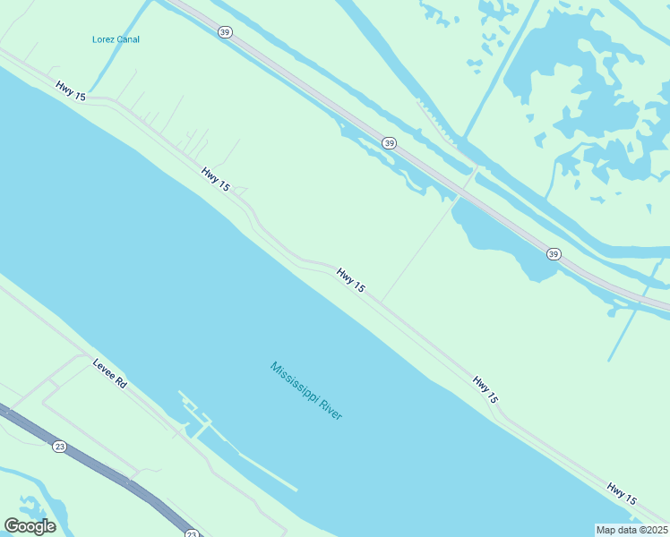 map of restaurants, bars, coffee shops, grocery stores, and more near Highway 15 in Port Sulphur