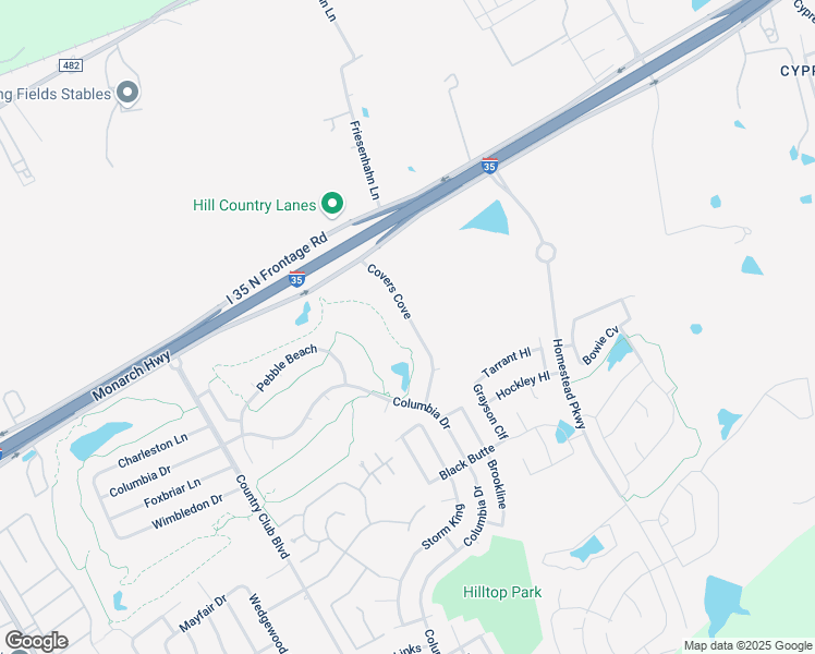 map of restaurants, bars, coffee shops, grocery stores, and more near 6050 Covers Cove in New Braunfels