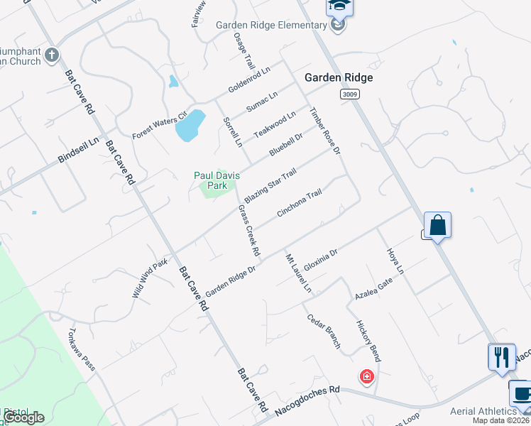 map of restaurants, bars, coffee shops, grocery stores, and more near 9285 Cinchona Trail in San Antonio