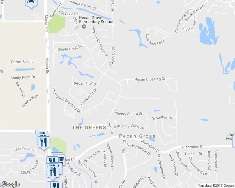 map of restaurants, bars, coffee shops, grocery stores, and more near 2439 Vintage Circle in Richmond