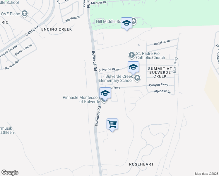 map of restaurants, bars, coffee shops, grocery stores, and more near 3739 Brittany Oaks in San Antonio