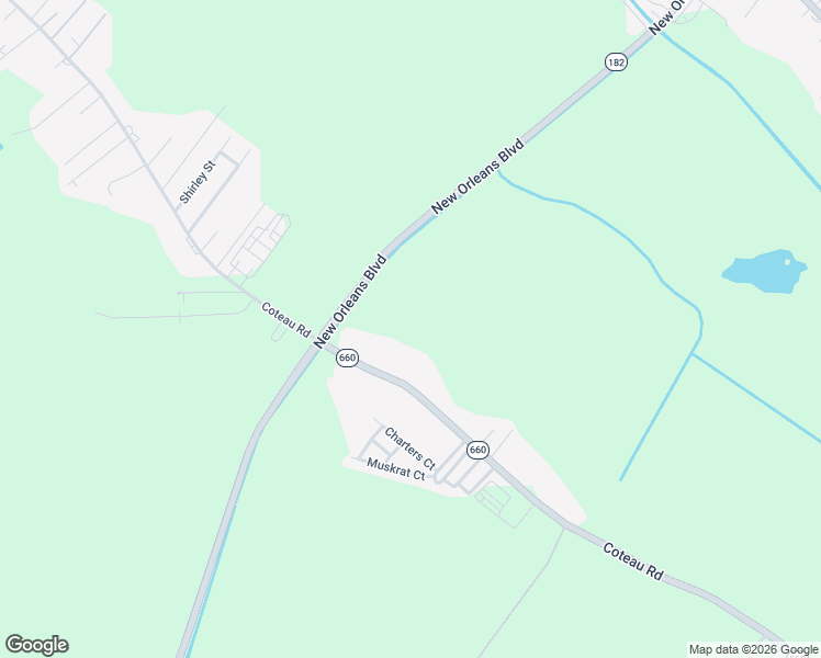 map of restaurants, bars, coffee shops, grocery stores, and more near 1920 Coteau Road in Houma