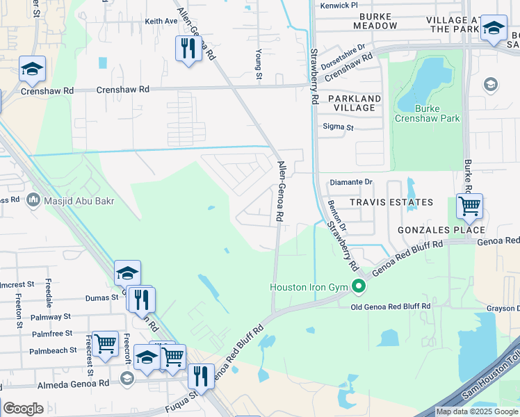 map of restaurants, bars, coffee shops, grocery stores, and more near 27 Merrywether Drive in Pasadena