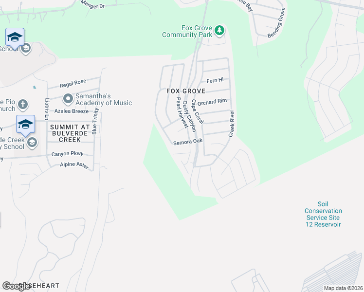 map of restaurants, bars, coffee shops, grocery stores, and more near 4419 Semora Oak in San Antonio