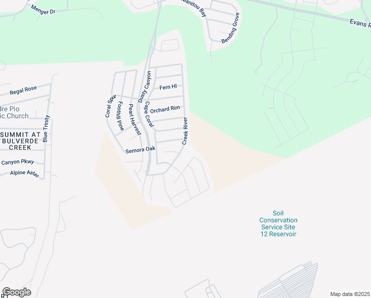 map of restaurants, bars, coffee shops, grocery stores, and more near 20618 Creek River in San Antonio