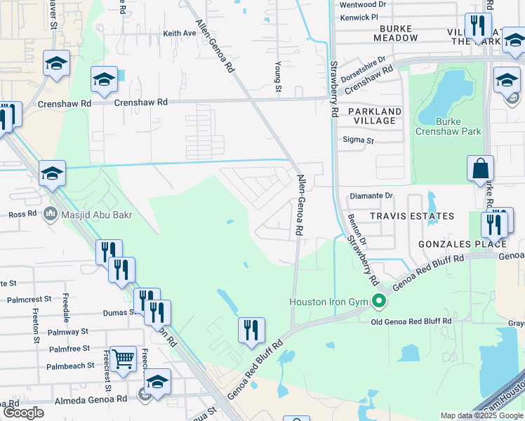 map of restaurants, bars, coffee shops, grocery stores, and more near 27 Merrywether Drive in Pasadena