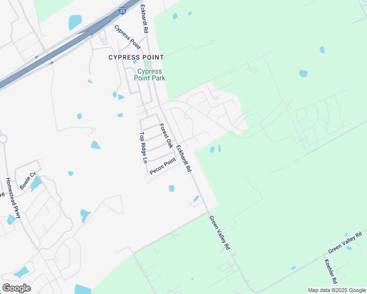 map of restaurants, bars, coffee shops, grocery stores, and more near 4808 Forest Oak in Schertz