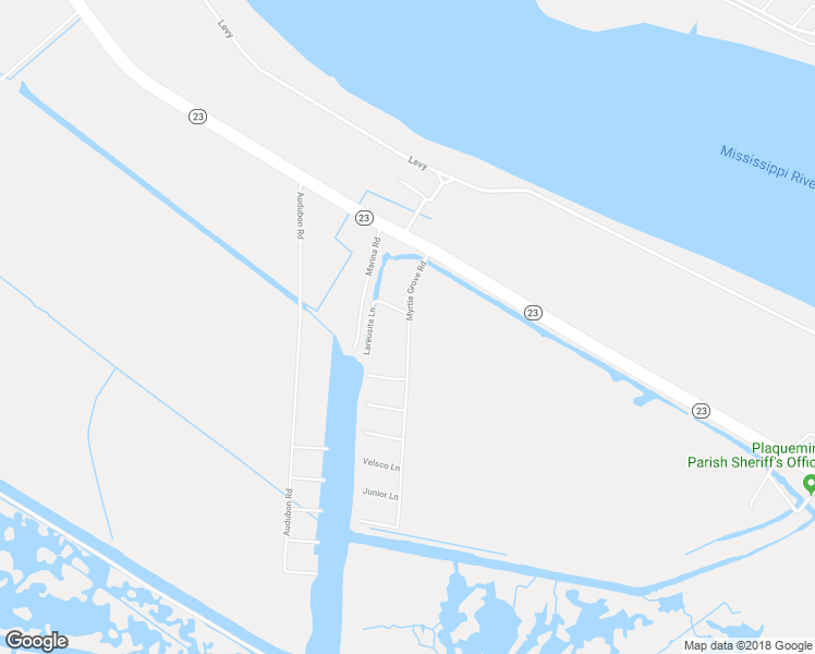 map of restaurants, bars, coffee shops, grocery stores, and more near 312 Myrtle Grove Road in Port Sulphur