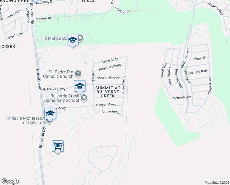 map of restaurants, bars, coffee shops, grocery stores, and more near 4019 Privet Place in San Antonio