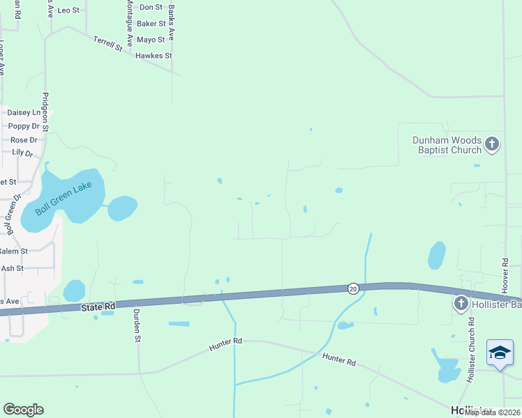 map of restaurants, bars, coffee shops, grocery stores, and more near 107 Teddy in Palatka