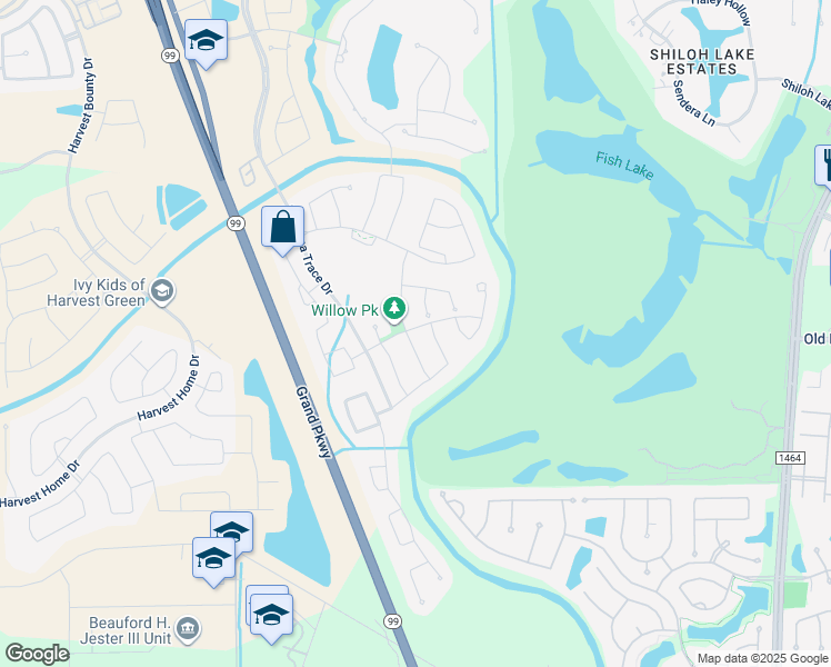 map of restaurants, bars, coffee shops, grocery stores, and more near 12403 Mackinchan Street in Richmond