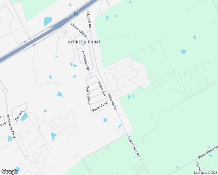 map of restaurants, bars, coffee shops, grocery stores, and more near 5013 Arrow Ridge in Schertz