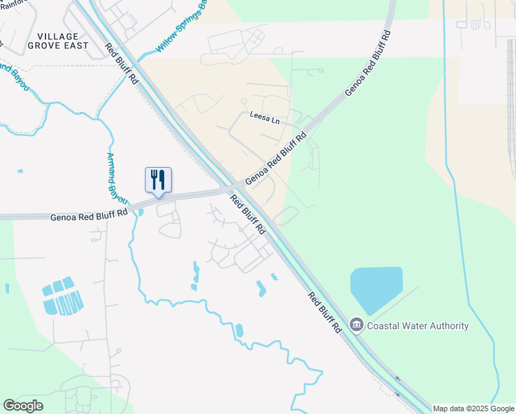 map of restaurants, bars, coffee shops, grocery stores, and more near 8301 Red Bluff Road in Pasadena