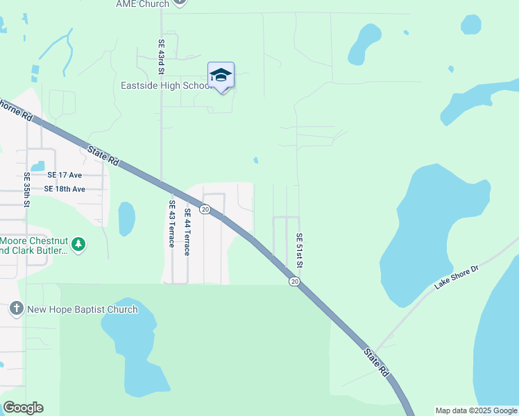 map of restaurants, bars, coffee shops, grocery stores, and more near 1909 Southeast 48 Terrace in Gainesville