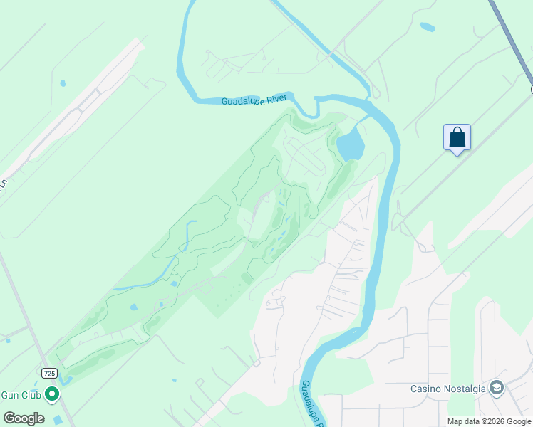 map of restaurants, bars, coffee shops, grocery stores, and more near 1111 Long Creek Boulevard in New Braunfels