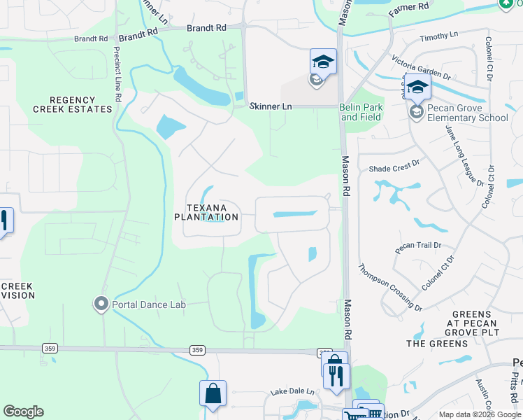 map of restaurants, bars, coffee shops, grocery stores, and more near 2718 Fort Caney Drive in Richmond