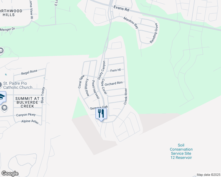 map of restaurants, bars, coffee shops, grocery stores, and more near 4519 Echo Grove in San Antonio