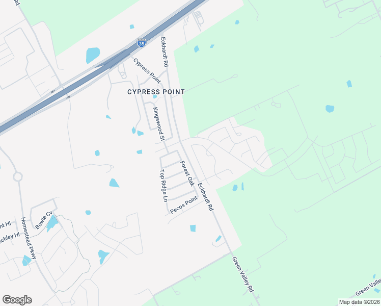 map of restaurants, bars, coffee shops, grocery stores, and more near 5268 Forest Oak in Schertz