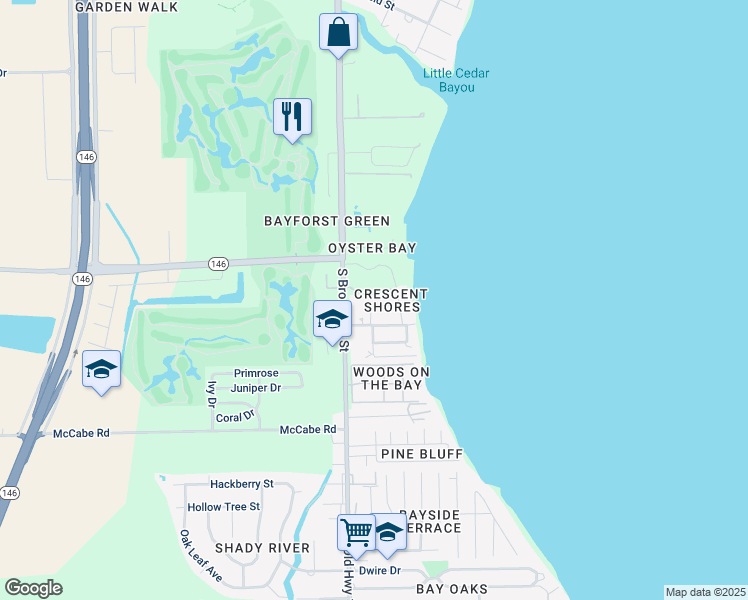 map of restaurants, bars, coffee shops, grocery stores, and more near 226 Reynolds Court in La Porte