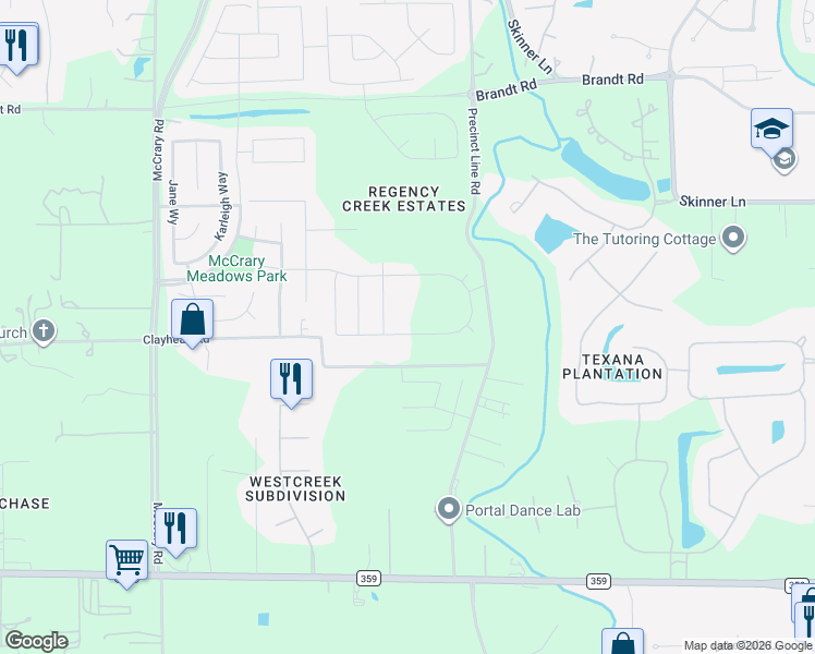 map of restaurants, bars, coffee shops, grocery stores, and more near 3318 Marlene Meadow Way in Richmond