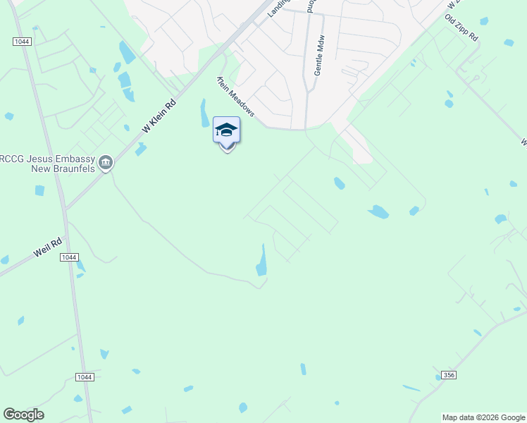 map of restaurants, bars, coffee shops, grocery stores, and more near Unnamed Road in New Braunfels