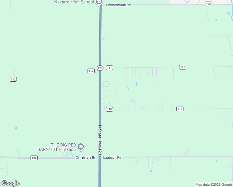 map of restaurants, bars, coffee shops, grocery stores, and more near 220 Navarro Crossing in Seguin