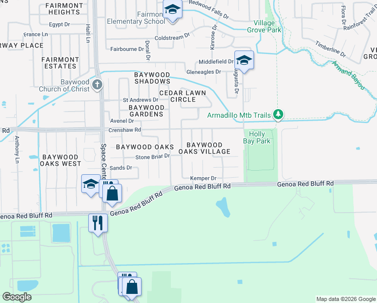 map of restaurants, bars, coffee shops, grocery stores, and more near 5023 Bayfair Street in Pasadena