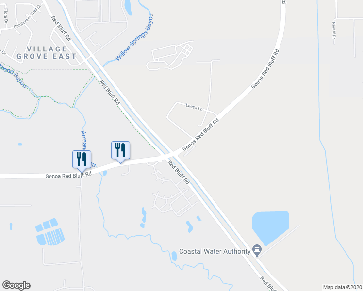 map of restaurants, bars, coffee shops, grocery stores, and more near 5753 Genoa Red Bluff Road in Pasadena