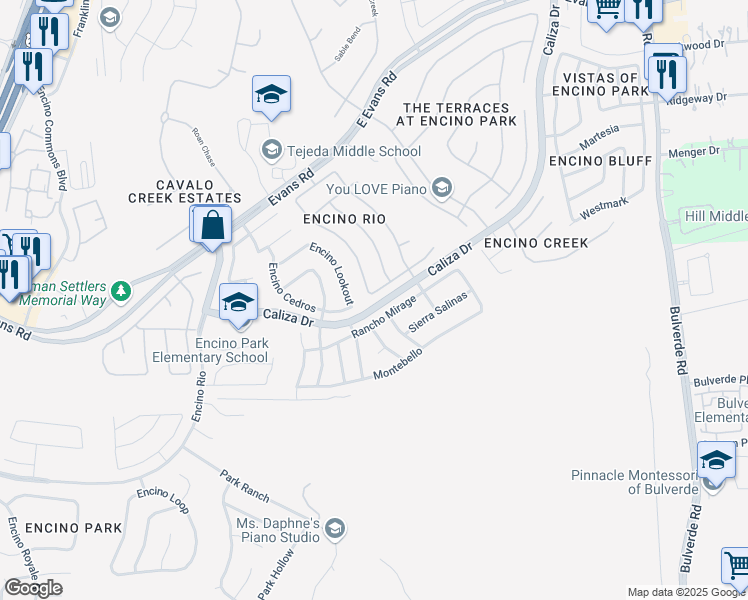 map of restaurants, bars, coffee shops, grocery stores, and more near 2606 Rio Guadalupe in San Antonio
